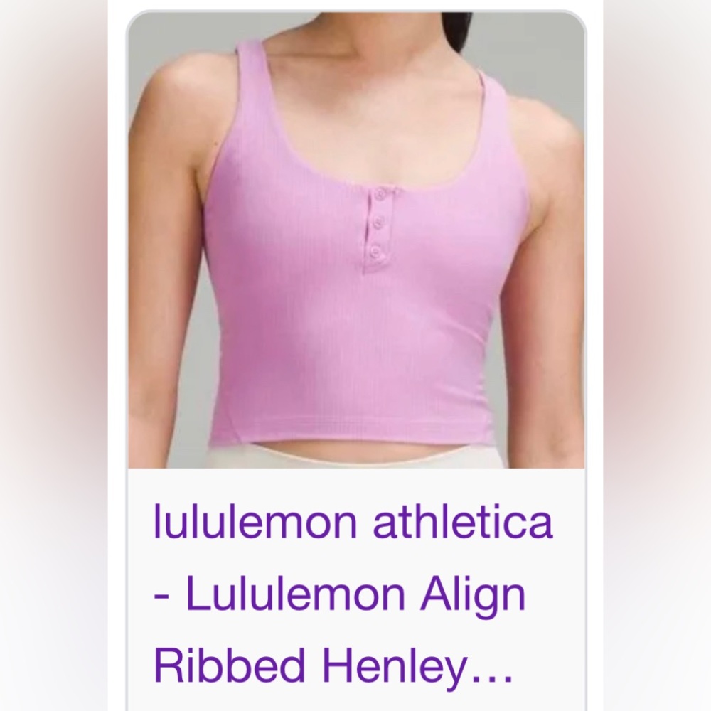 Lululemon Align Henley Tank Top